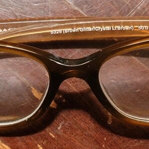 Coach Prescription Glasses 5328 Brown Glitter/Crystal Light Brown 50 - 17 135